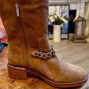 NIB Vince Camuto Keshilla Suede Moto Boots -9.5